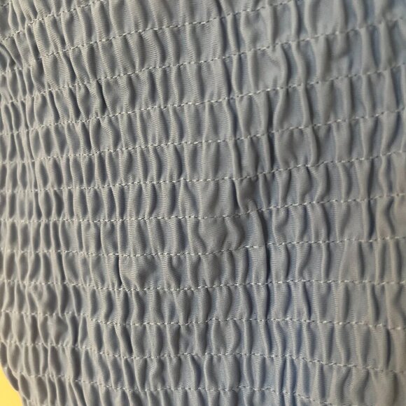 Aerie Smocked Tie Cheeky Bikini Bottom Periwinkle L - Picture 5 of 6